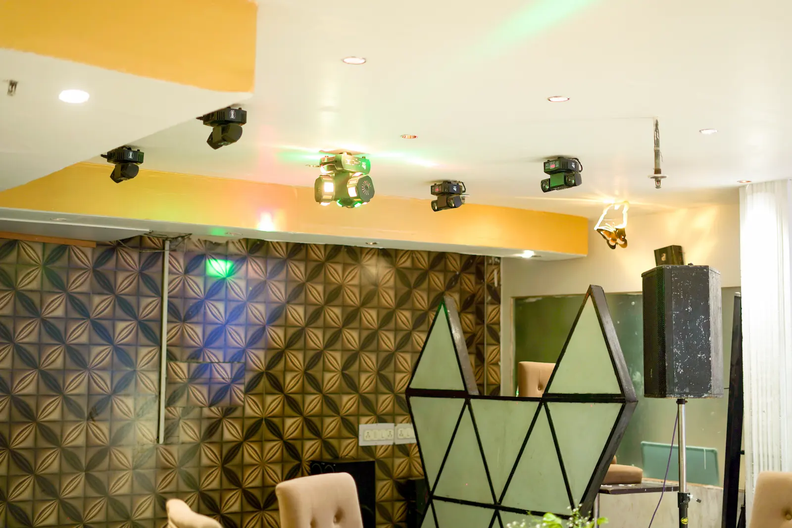 DJ and entertainment setup at Amara Hotel Delhi