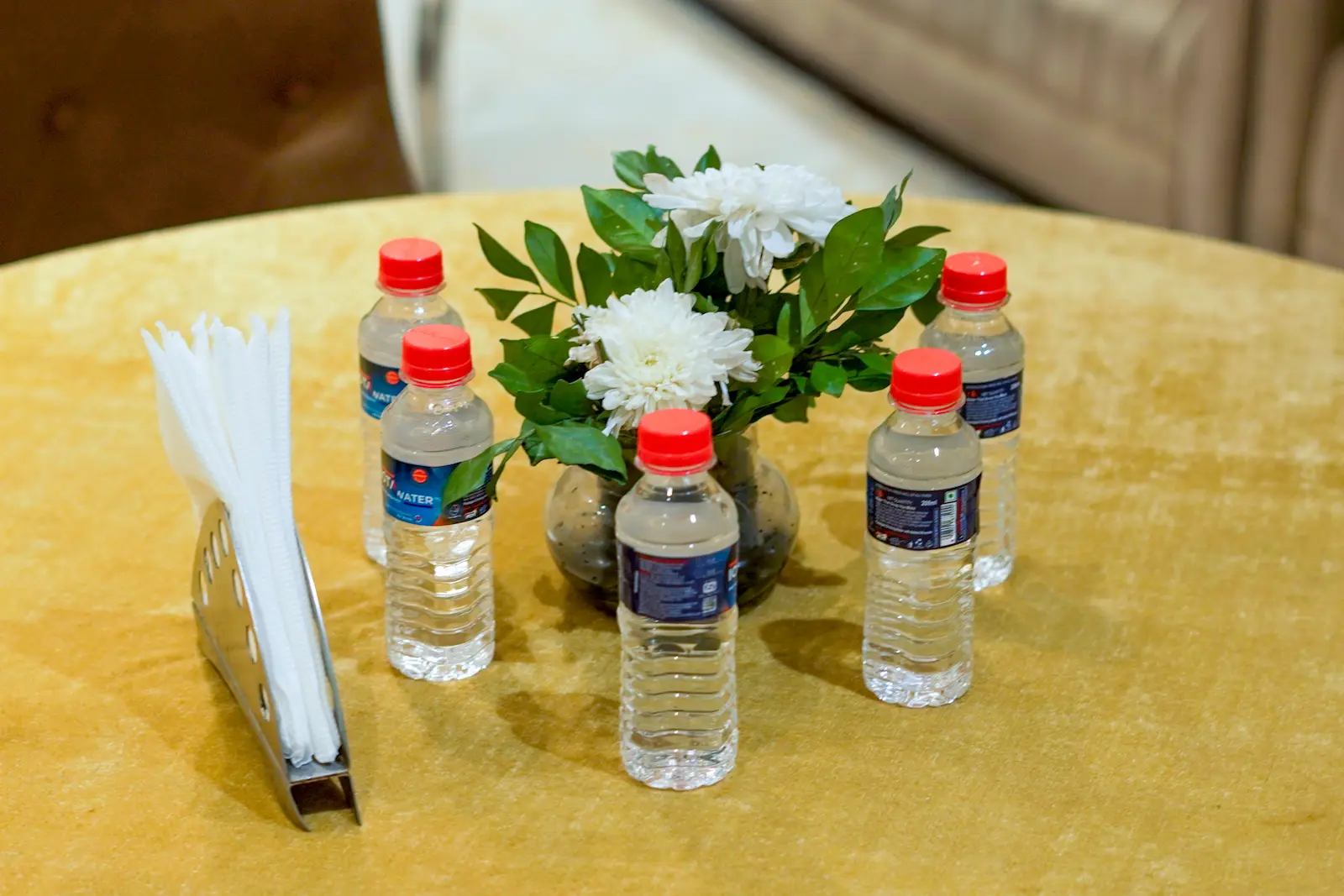 Corporate event presentation setup at Amara Hotel