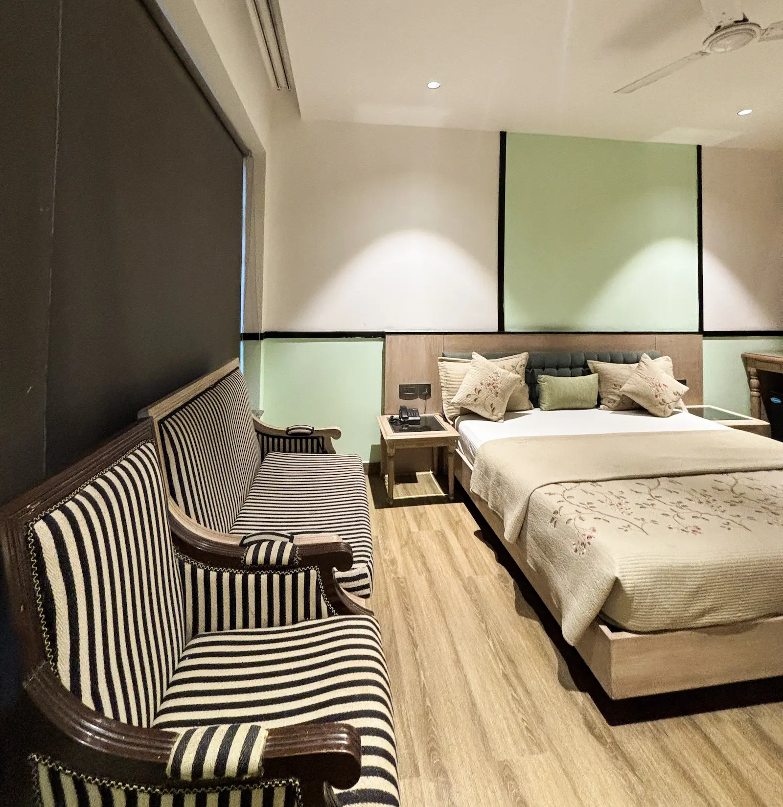 Amara Hotel room interior with premium furnishings